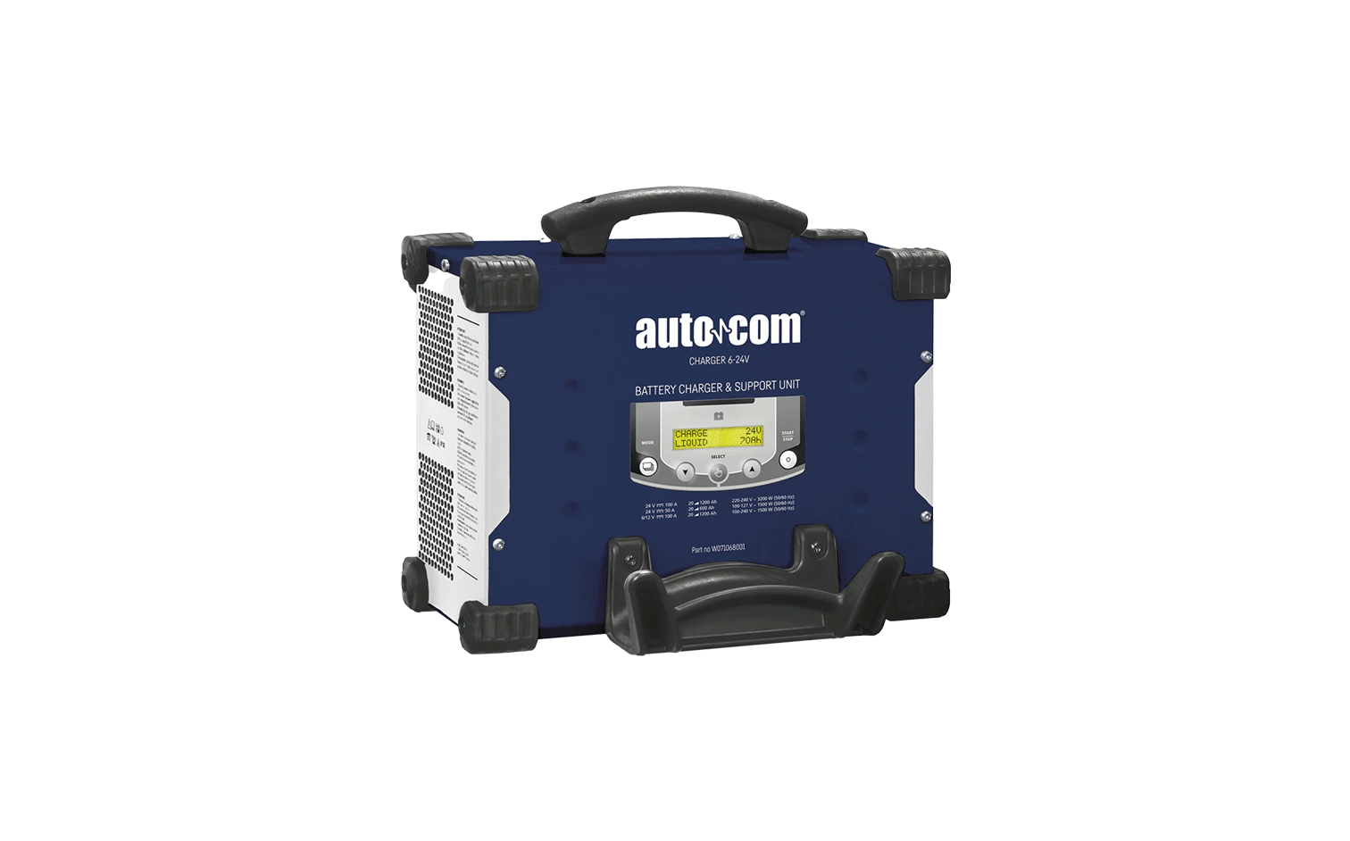 Robust Battery charger and battery support unit (BSU) with a wide range of use for the entire vehicle fleet, such as motorcycles, trucks, buses, agriculture vehicles, road side equipment and others.