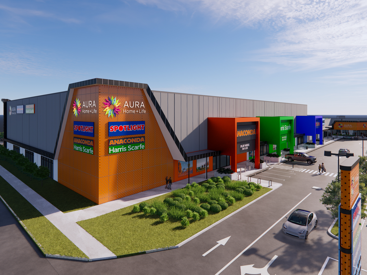 Image for Big Brands, Big Plans: Construction begins at Aura’s $80M retail  hub