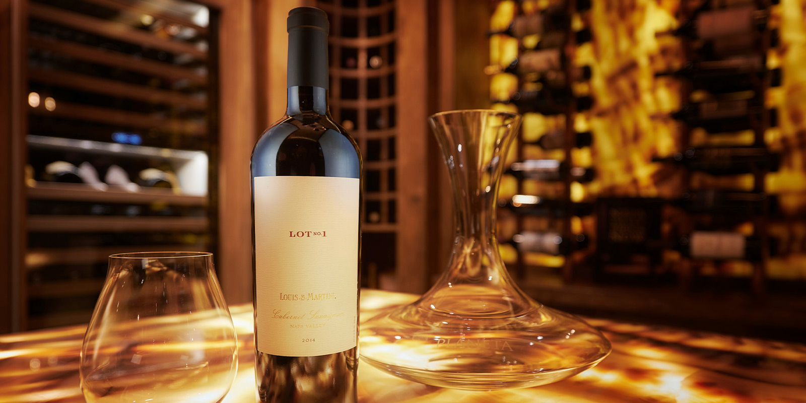 a bottle of wine on a table