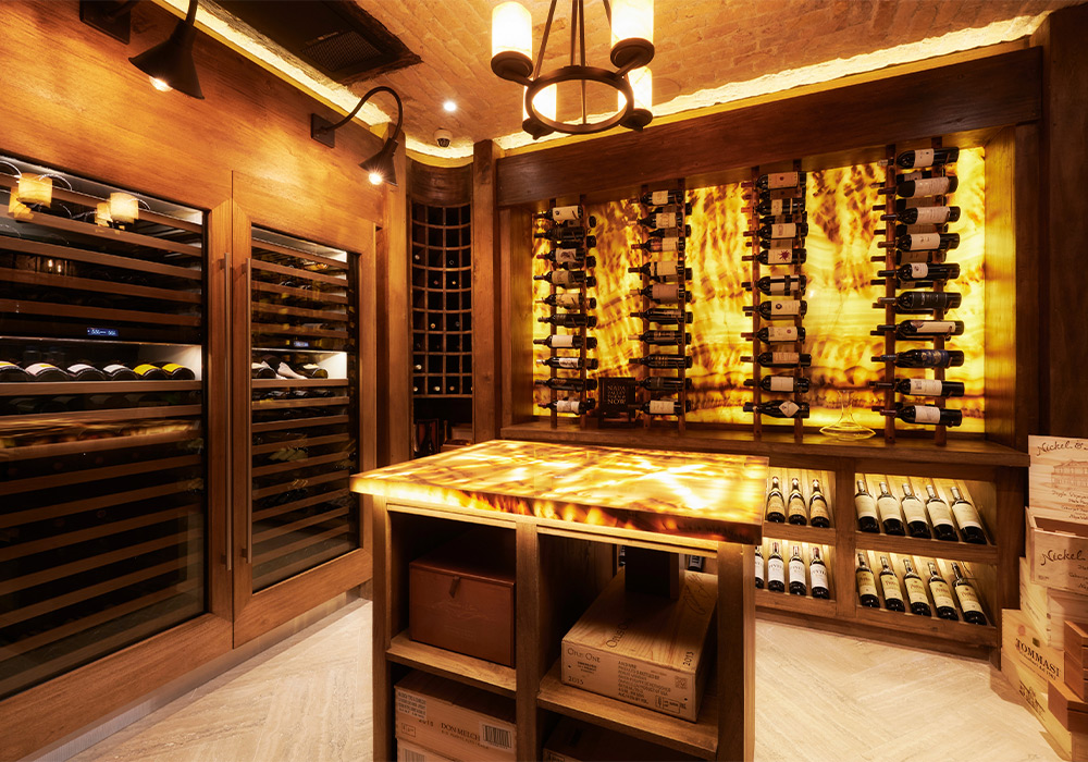 a wine cellar