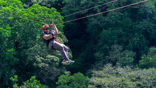 Zip lining