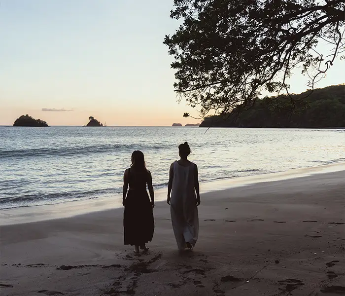 two women on the beach