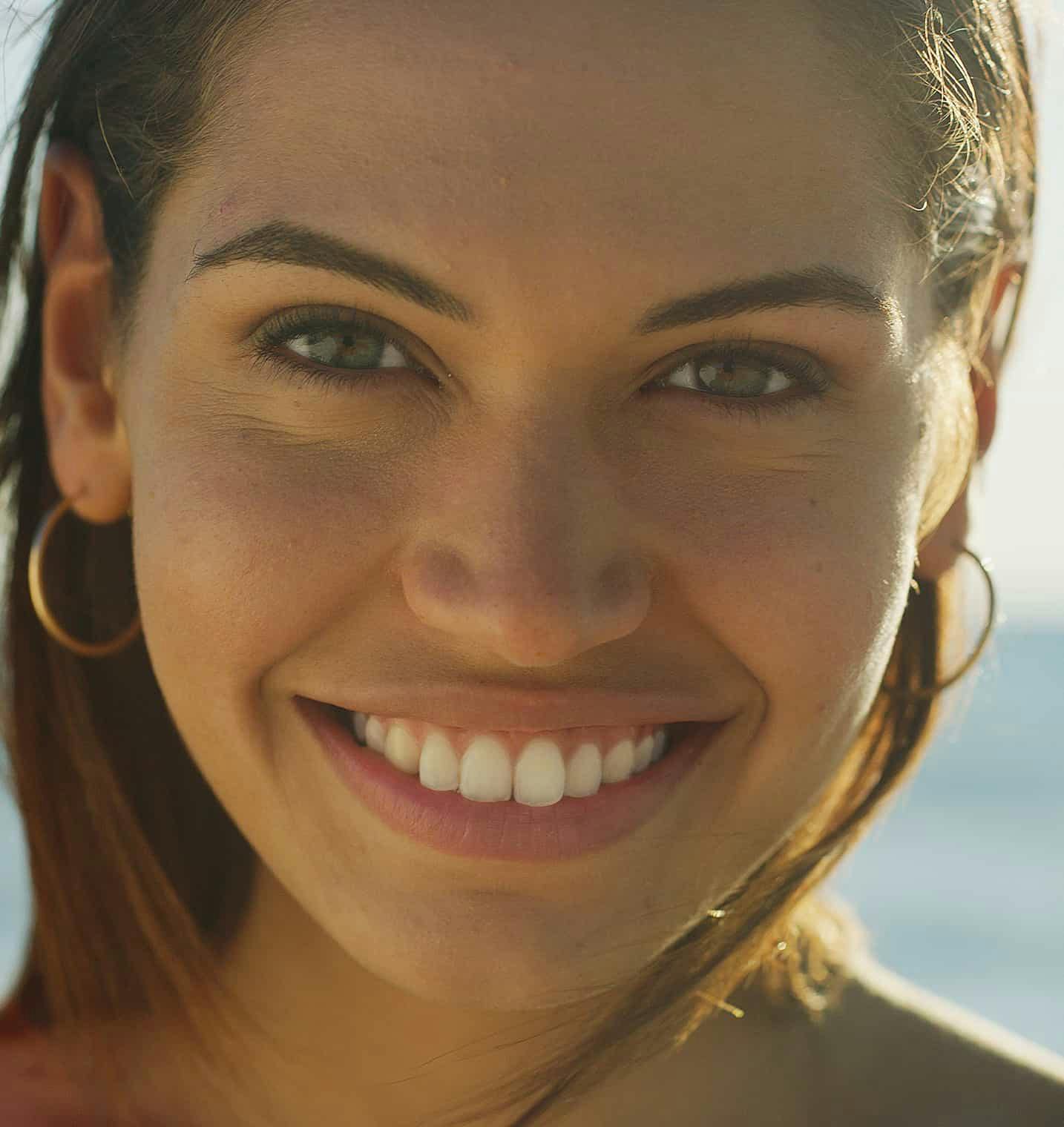 Woman smiling
