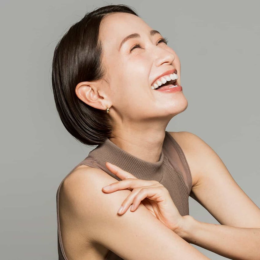 Woman laughing