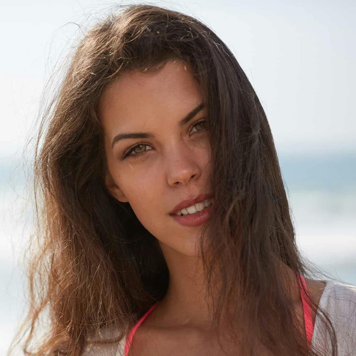 Woman smiling