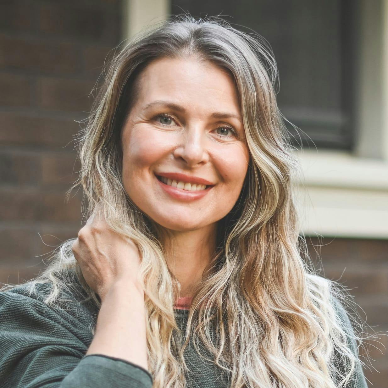 Woman smiling