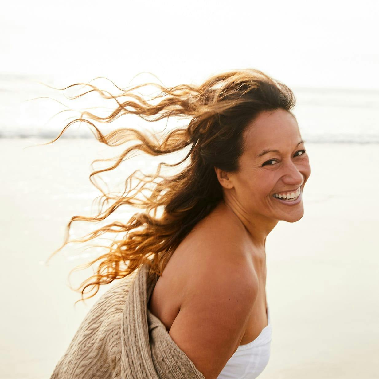 Woman laughing