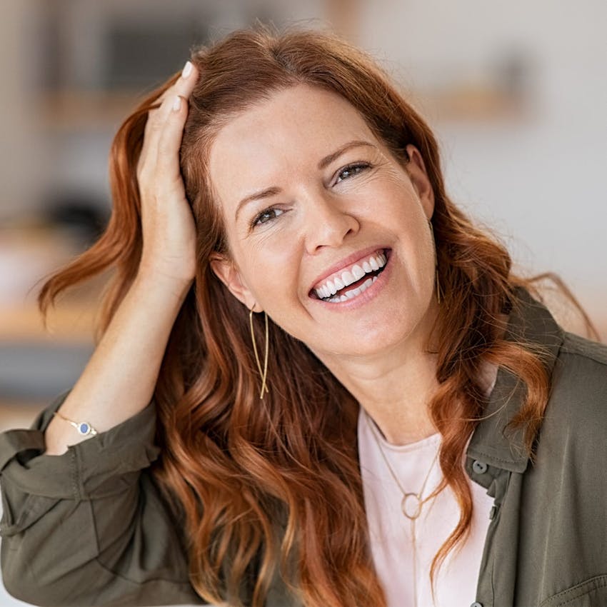 Woman laughing