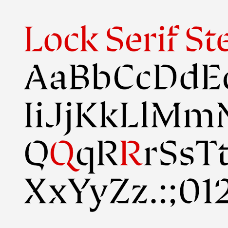 Open Lock Font Lock | CoType™ Foundry