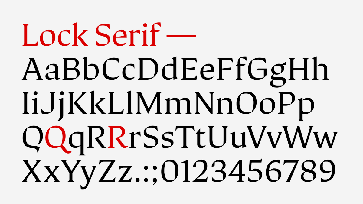 Lock Serif