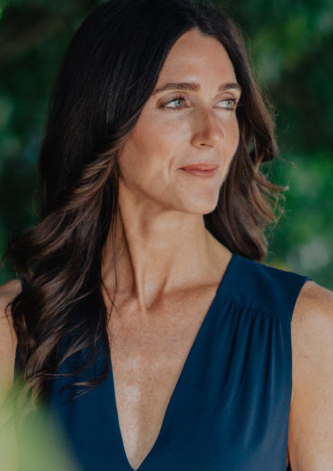 Woman looking to the side