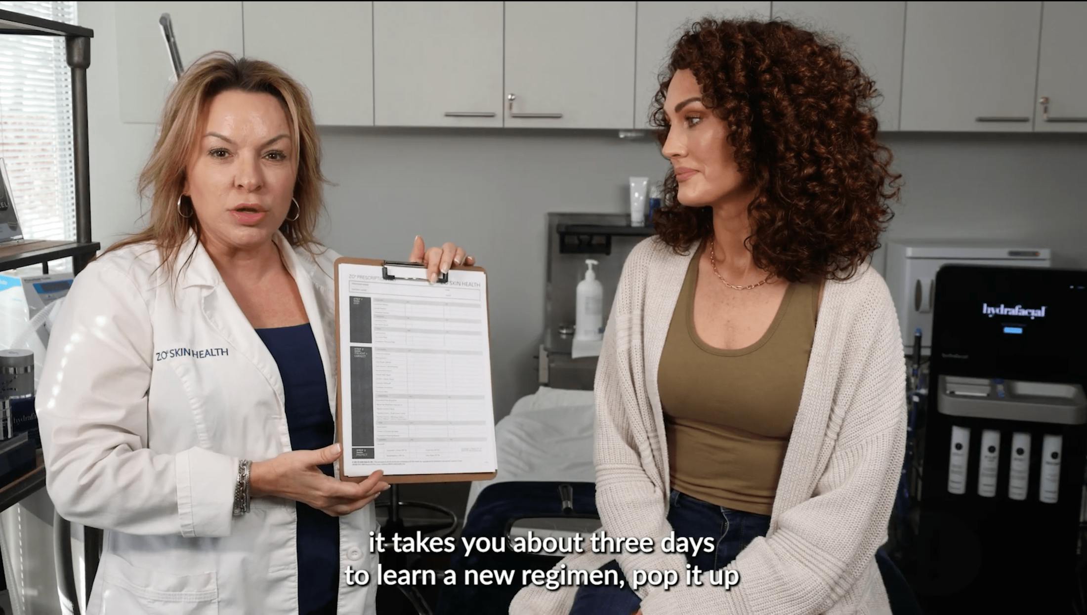 doctor and patient speaking