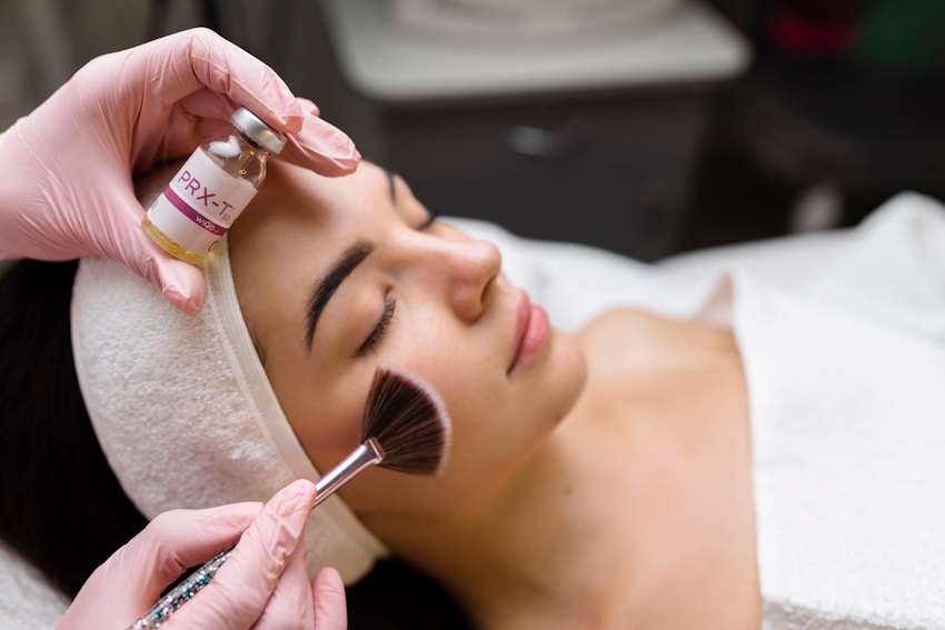woman getting prx treatment