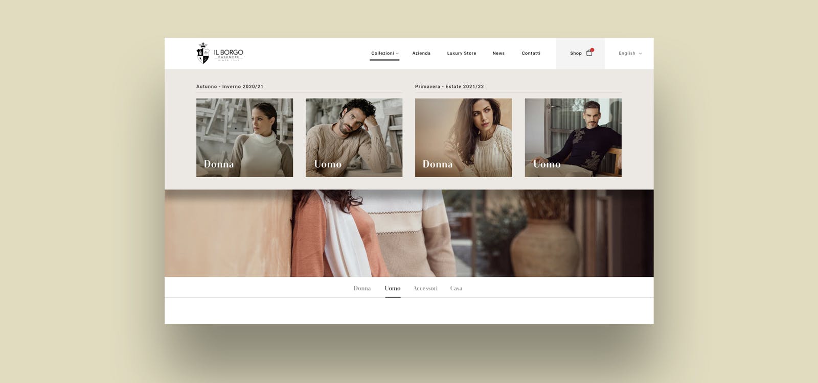 Menu website il Borgo Menu website il Borgo