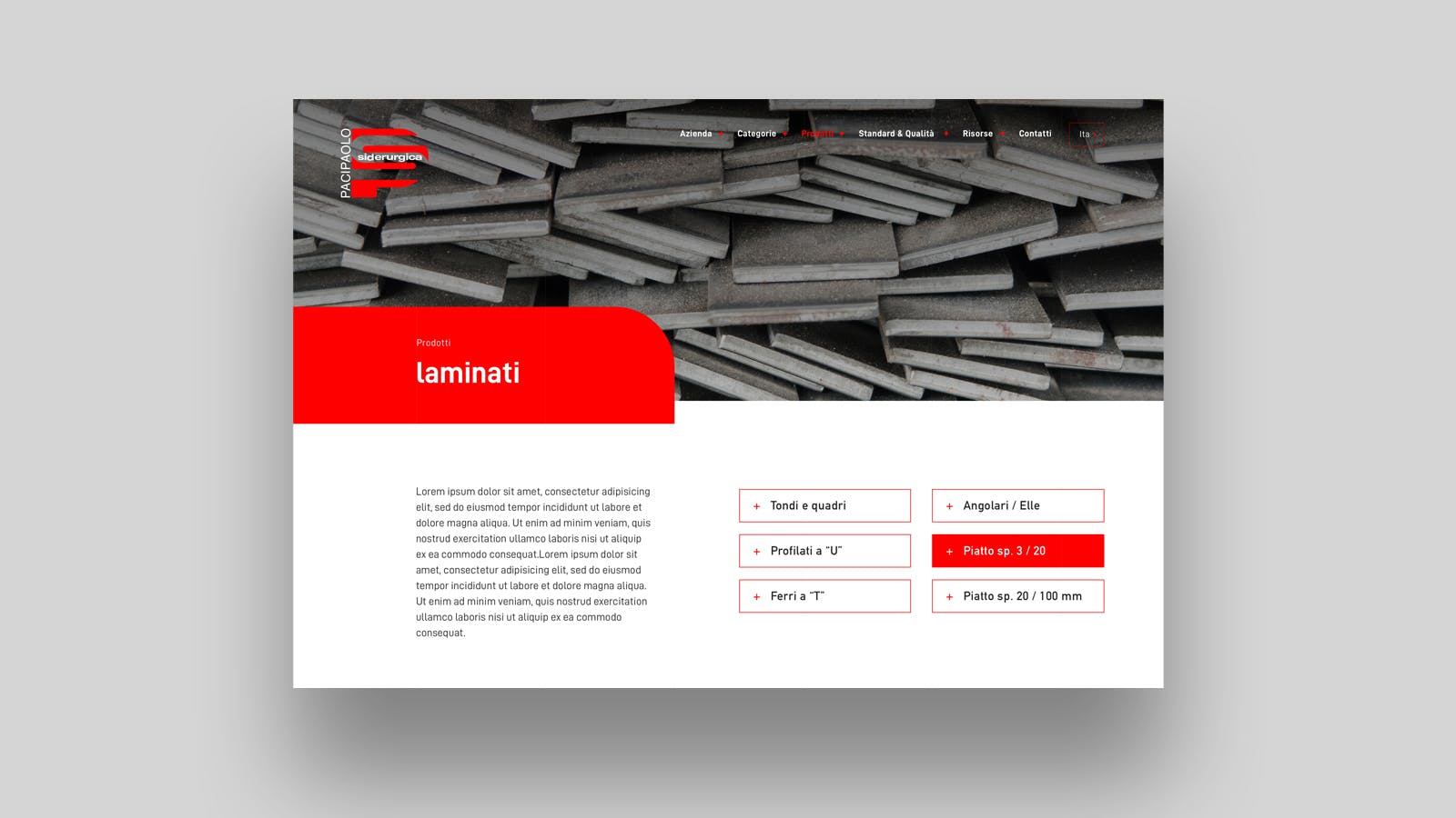 Website Paci Paolo Siderurgica