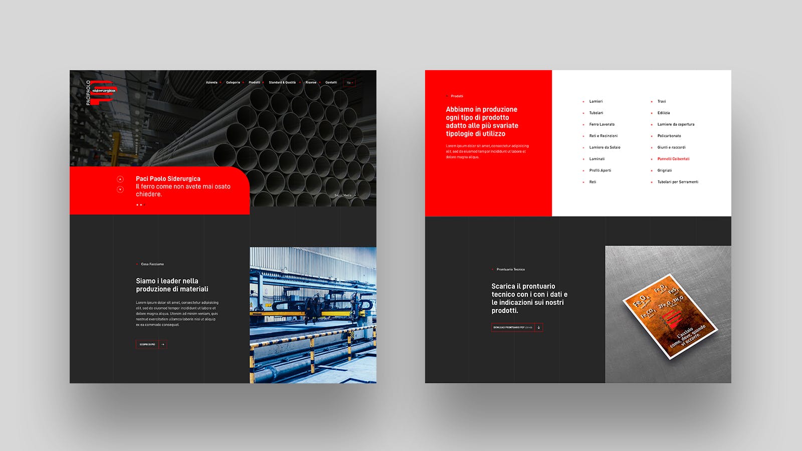 Website Paci Paolo Siderurgica