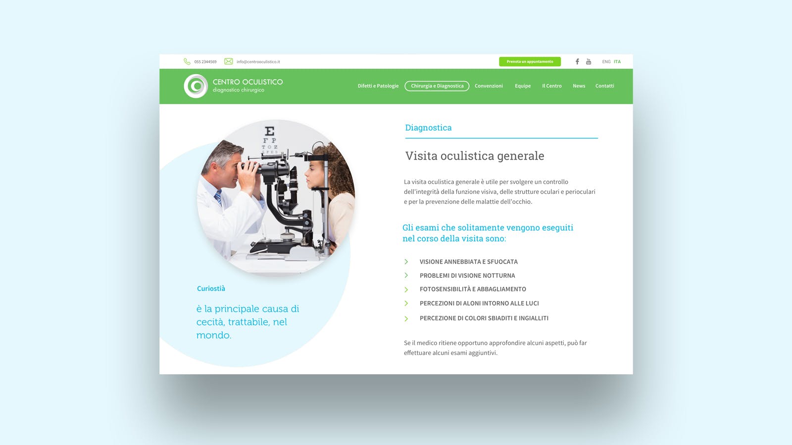 Website Centro Oculistico