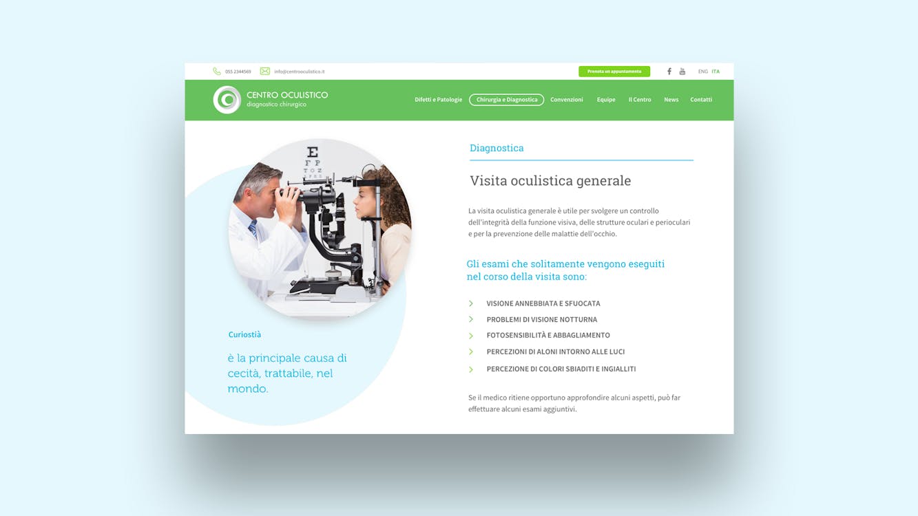 Website Centro Oculistico