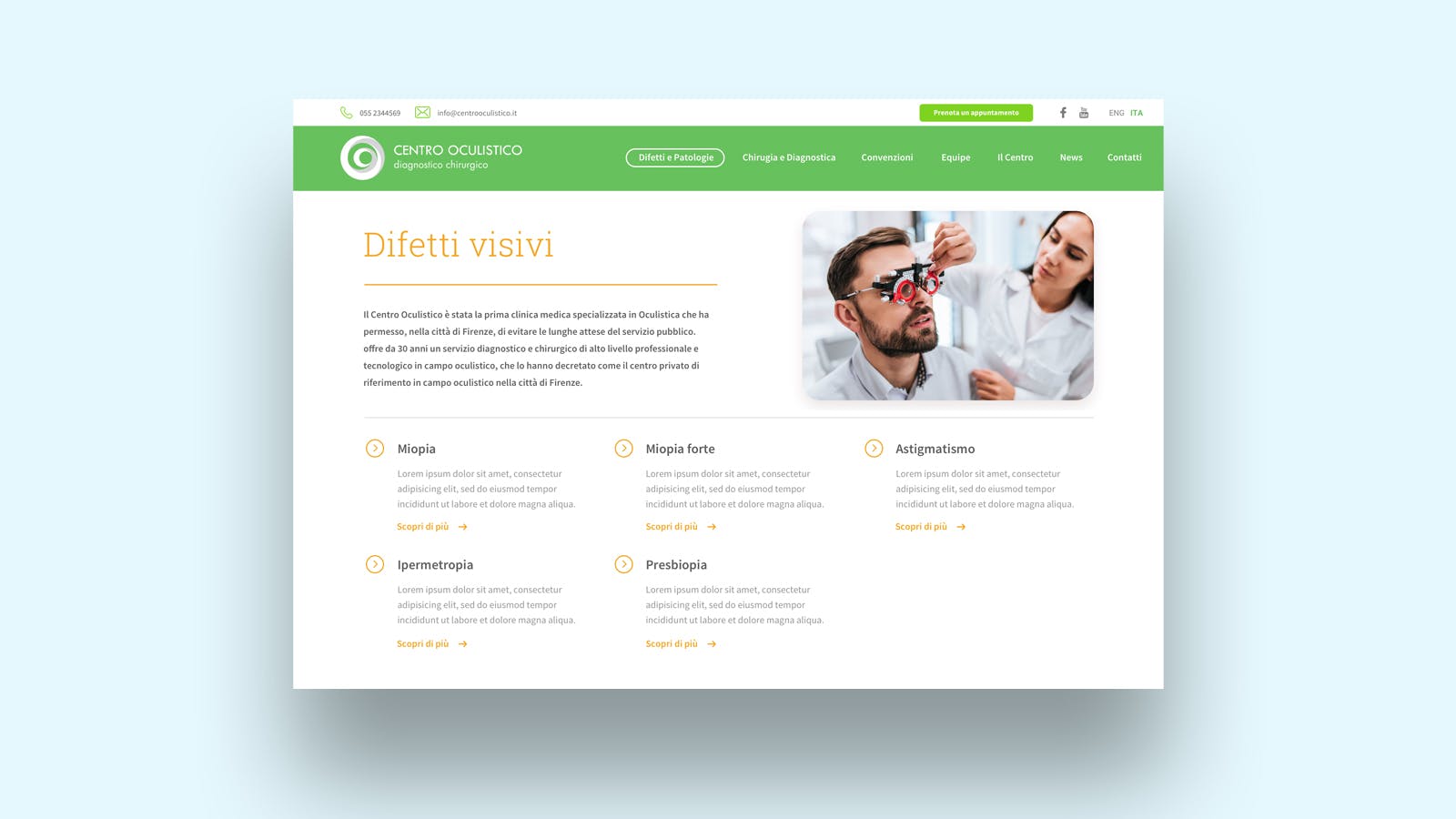 Website Centro Oculistico
