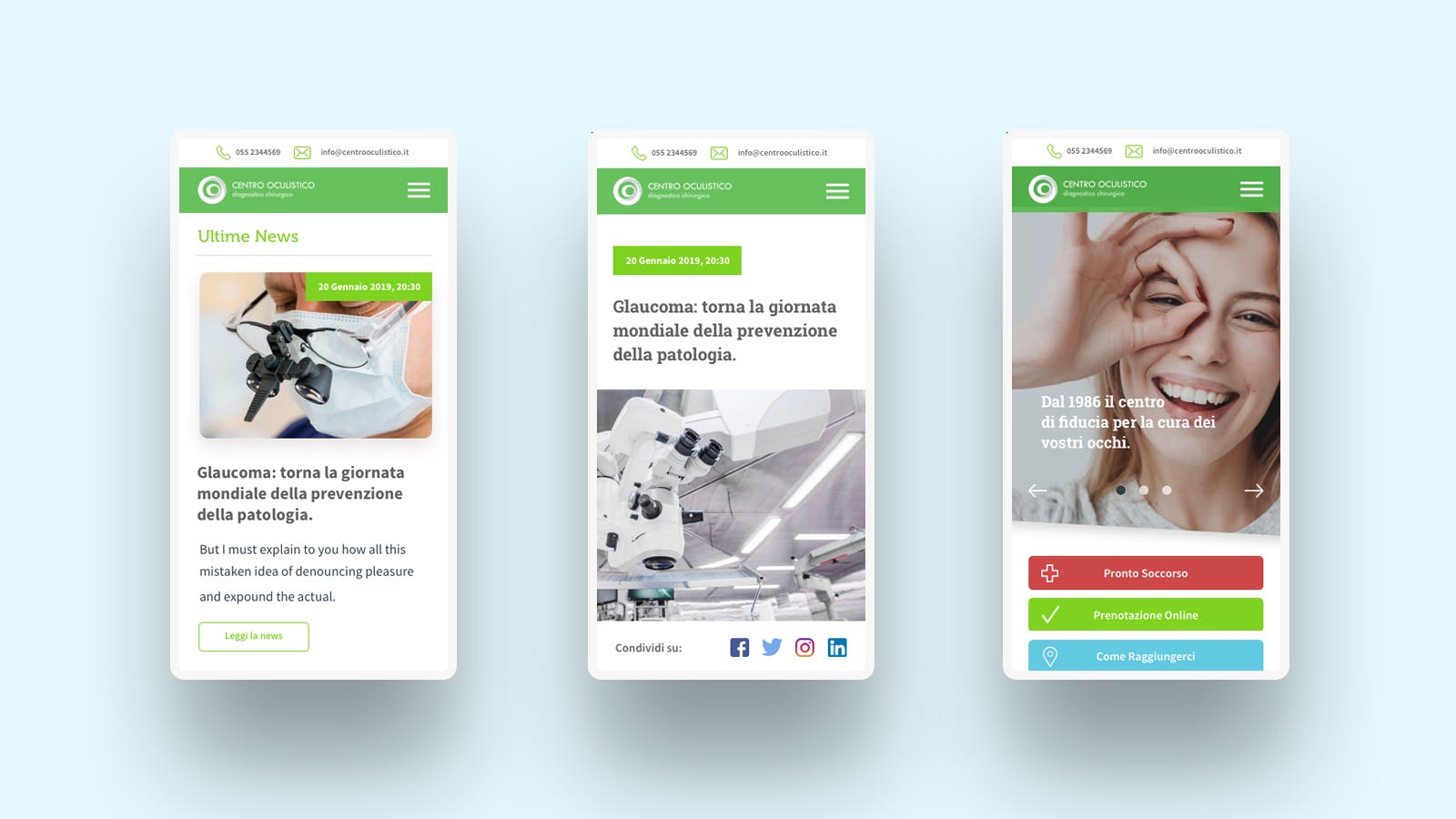 Mobile Centro Oculistico 3 viste mobile Centro Oculistico