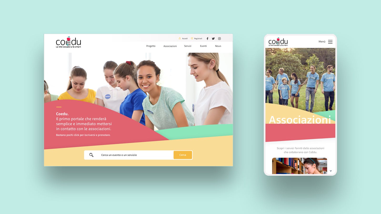 Couedu website mobile e desk