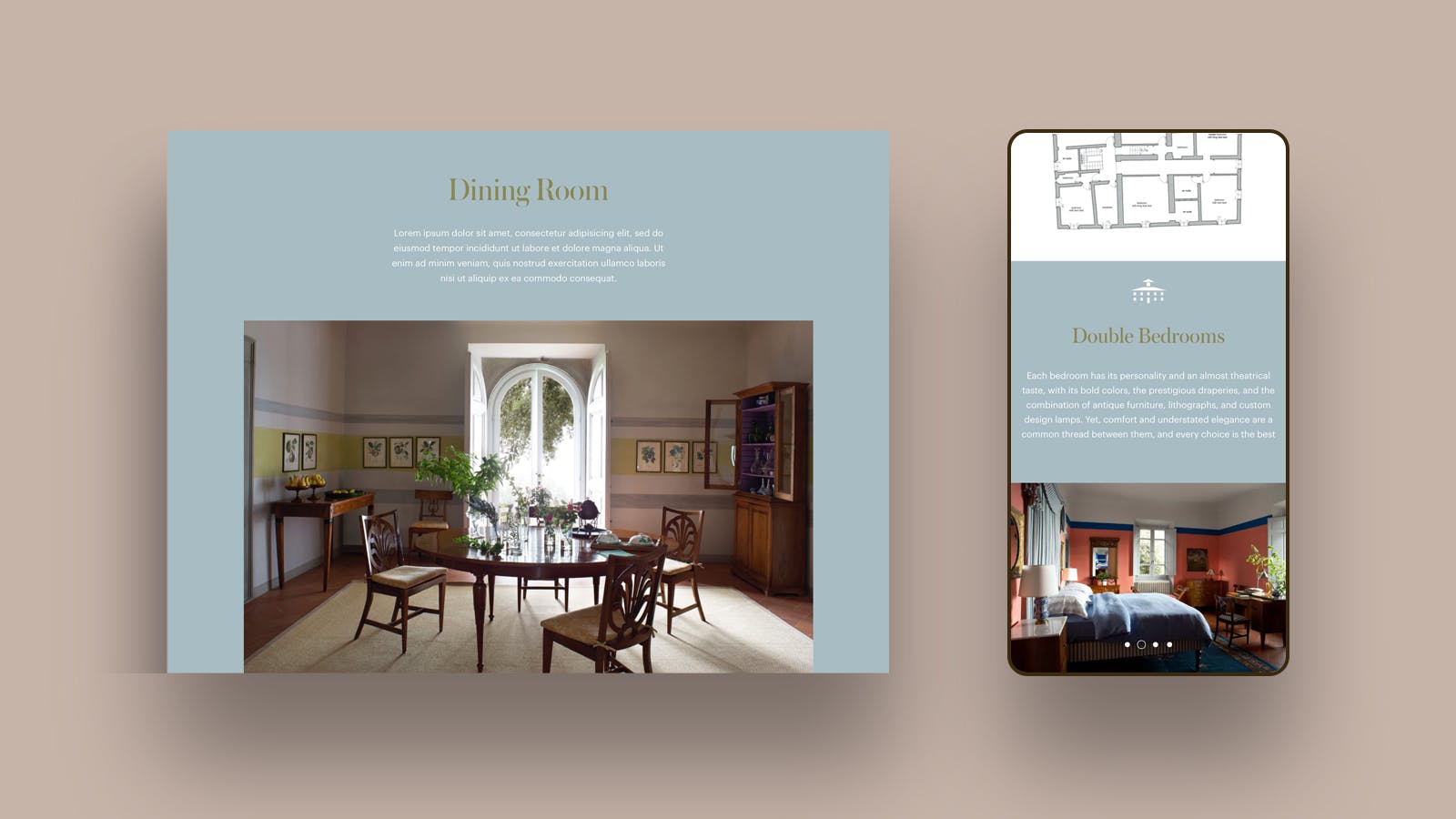 La Tavernaccia website desk e mobile