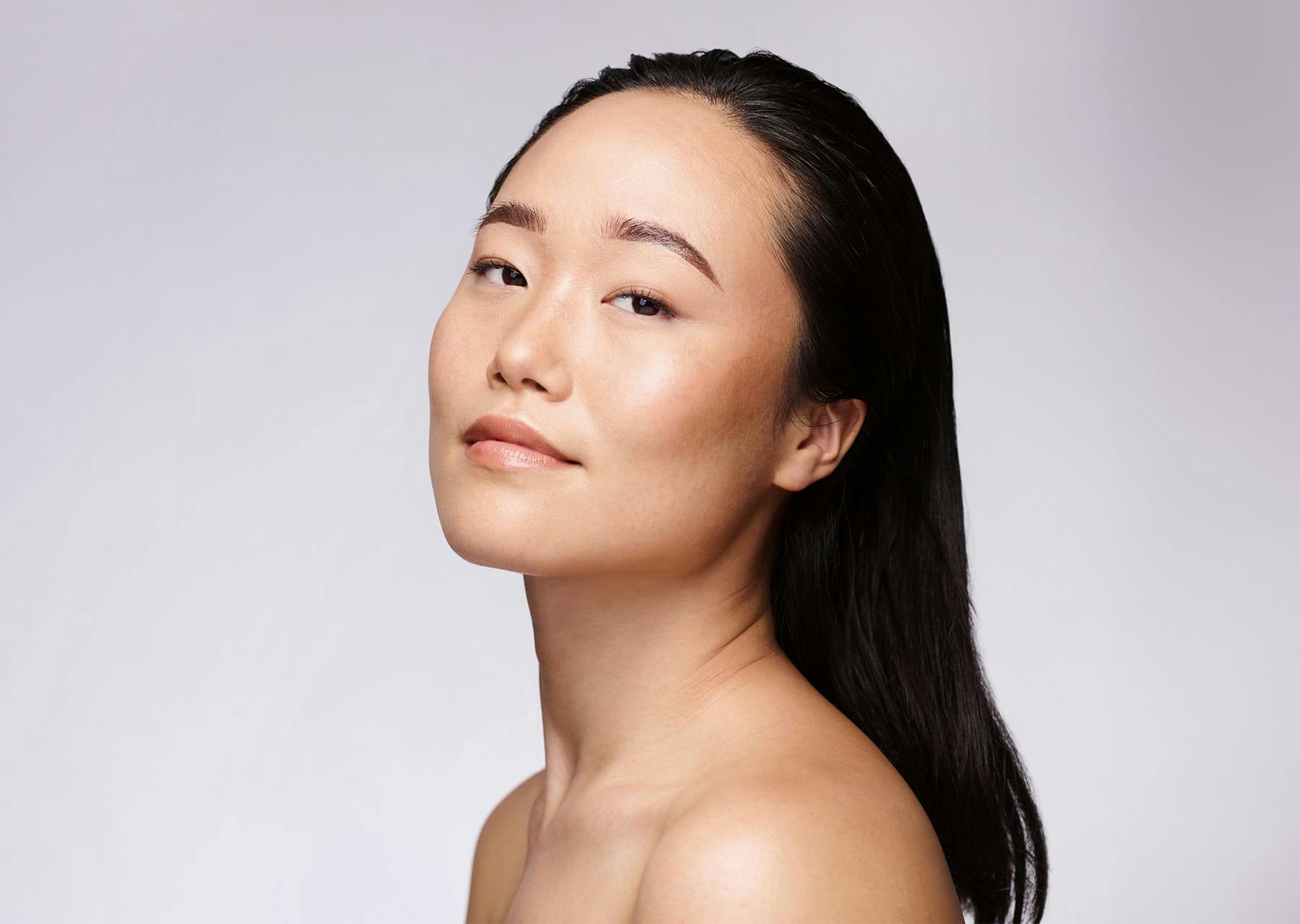 Asian woman smiling