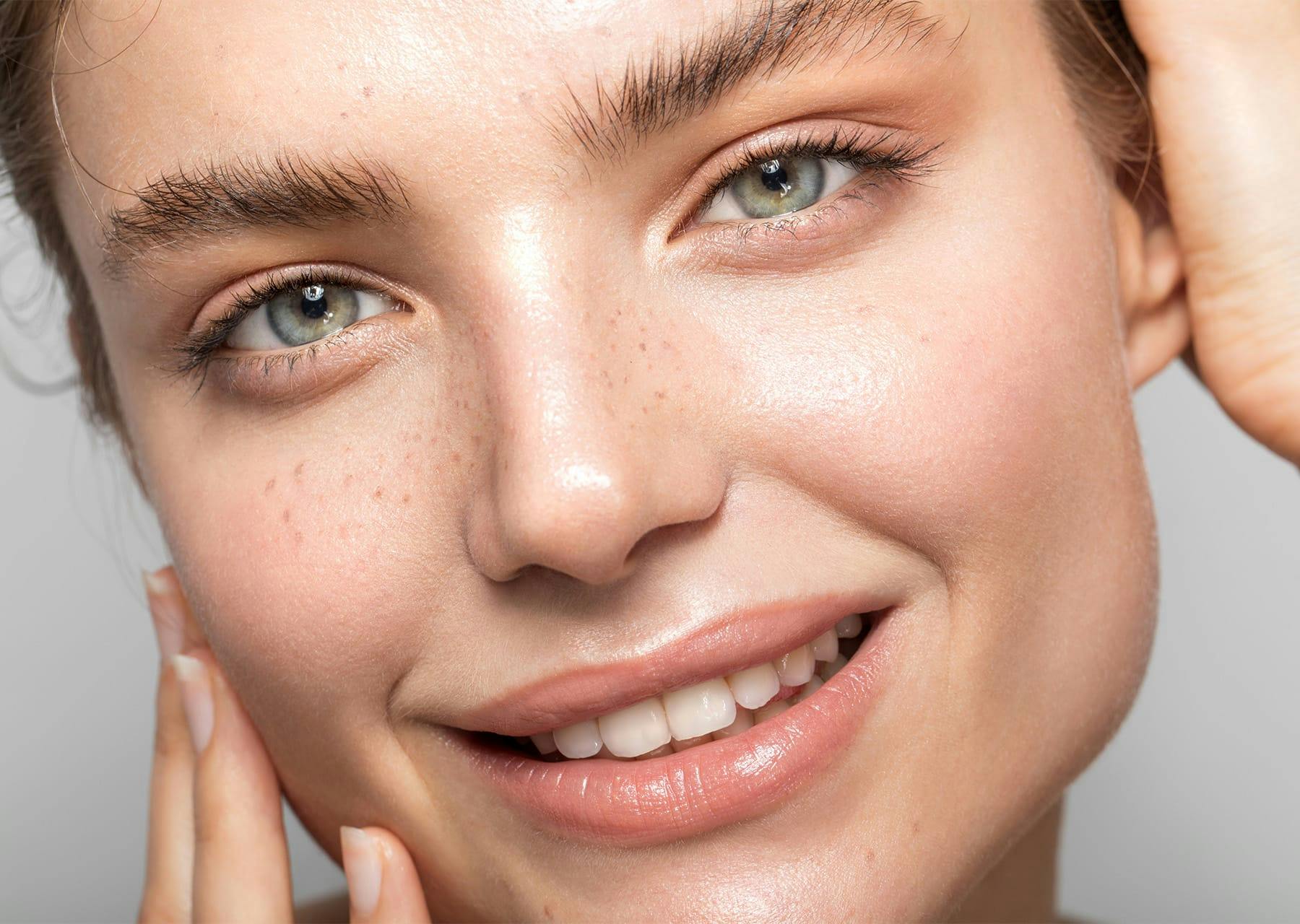 Close-up of woman's face