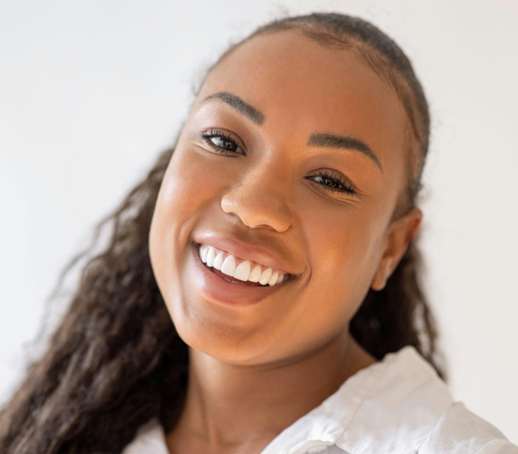woman smiling