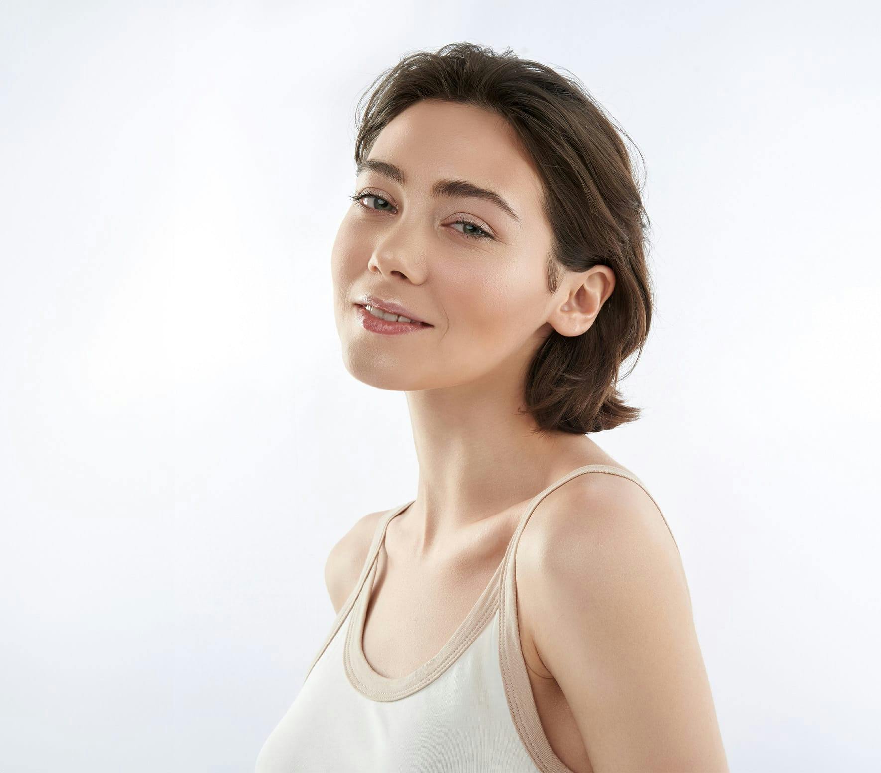 Woman smiling