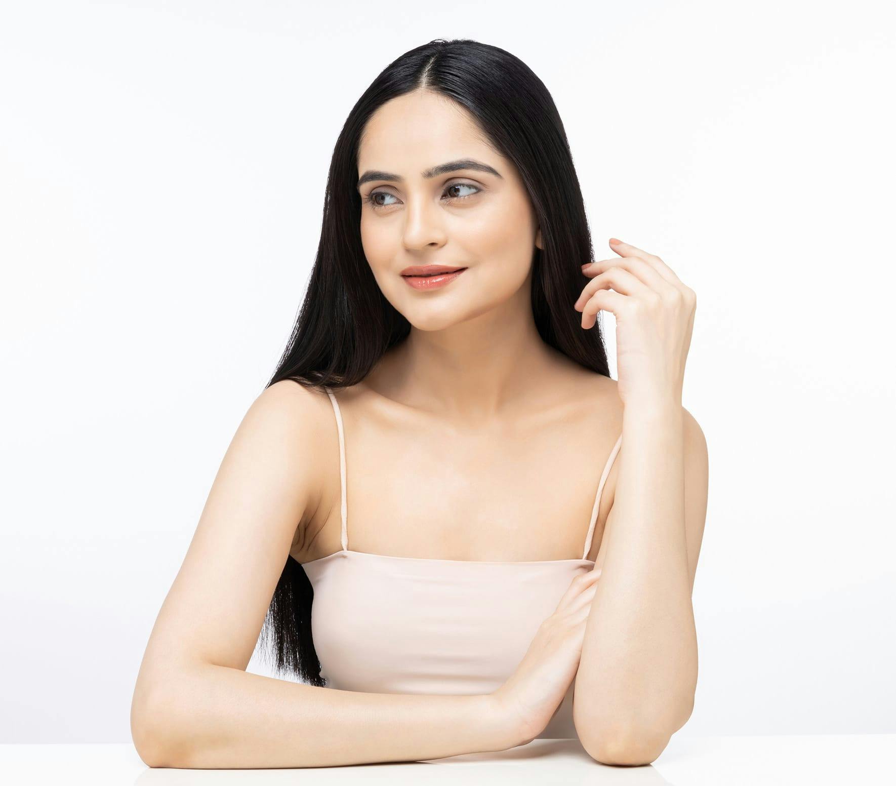 Woman smiling