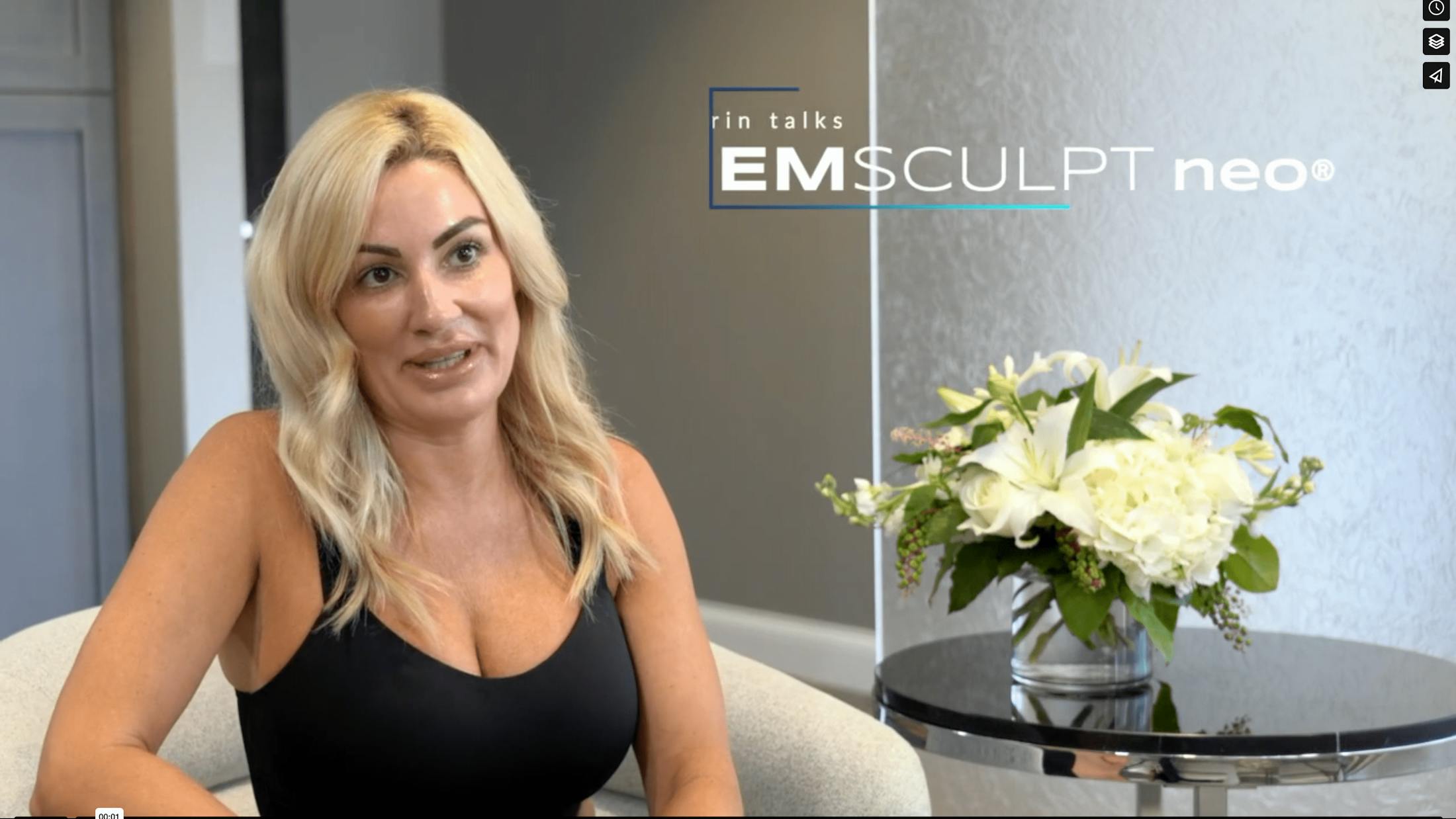 Rin talking about emsculpt neo