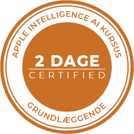 Apple Intelligence AI kursus badge