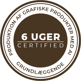Produktion af Grafiske Produkter med AI kursus logo