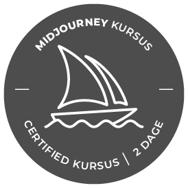 Midjourney kursus logo