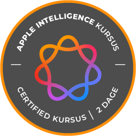 Apple Intelligence AI kursus badge
