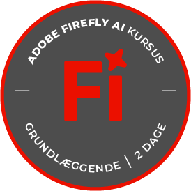 Adobe Firefly kursus badge