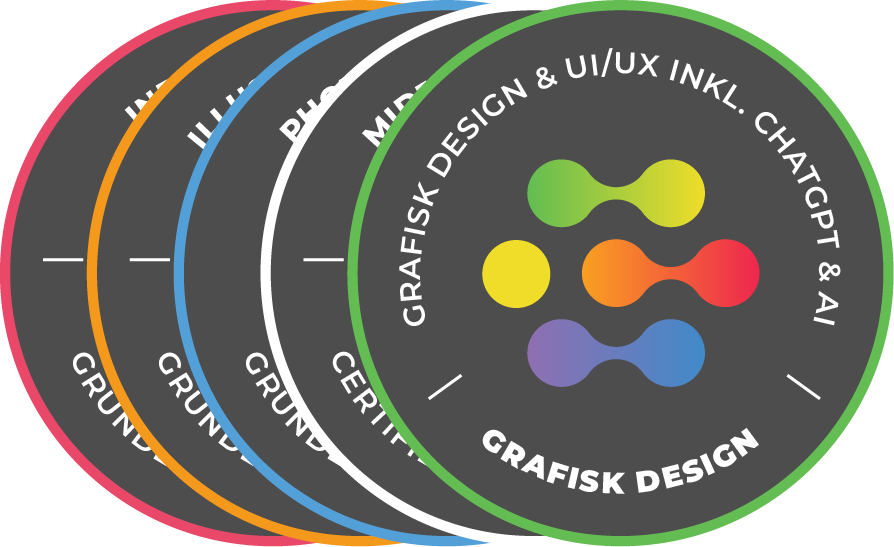 Grafisk Design og UX/UI Inkl. ChatGPT & AI kursus - Grafisk Design badge