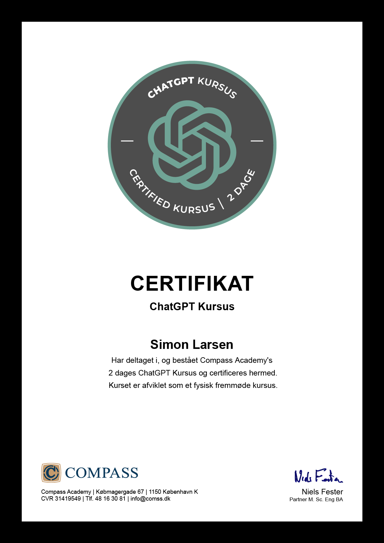 ChatPGT Kursus Certifikat