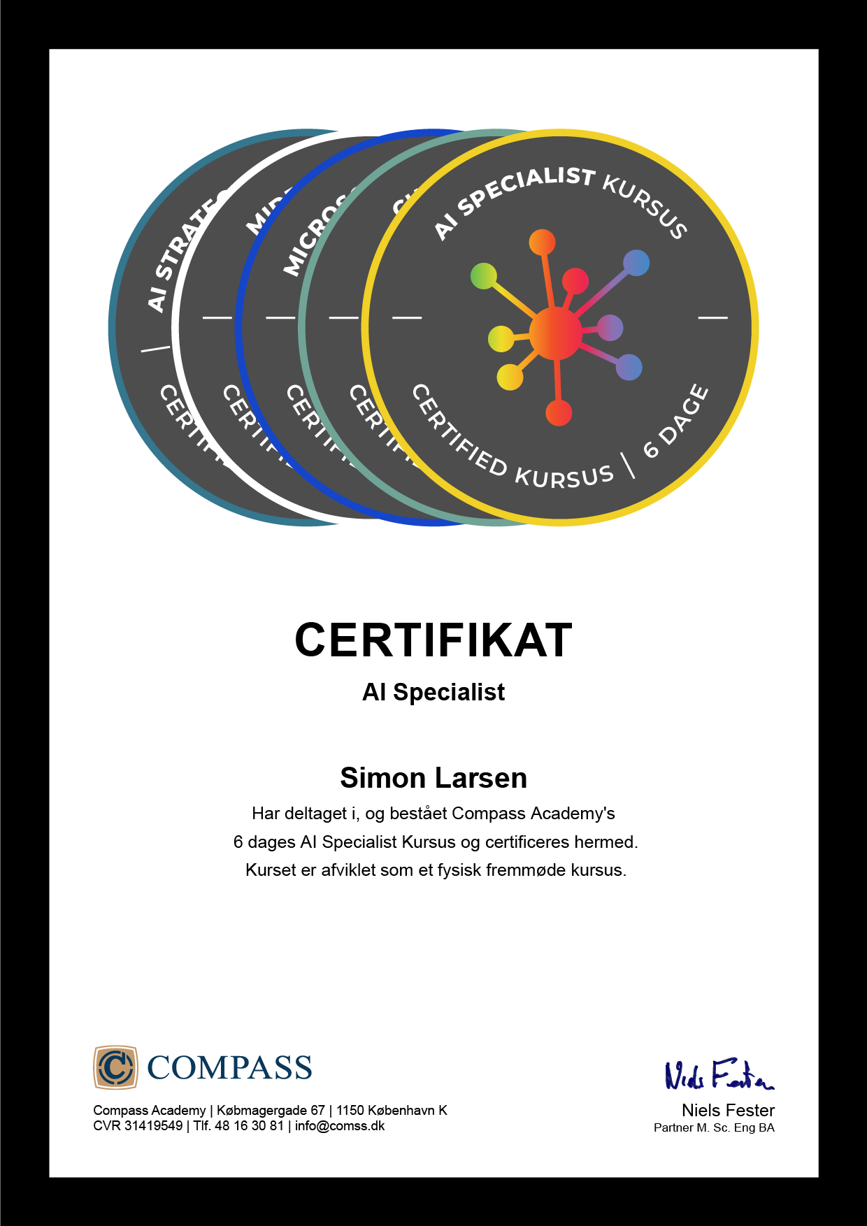 AI Specialist Kursus Certifikat