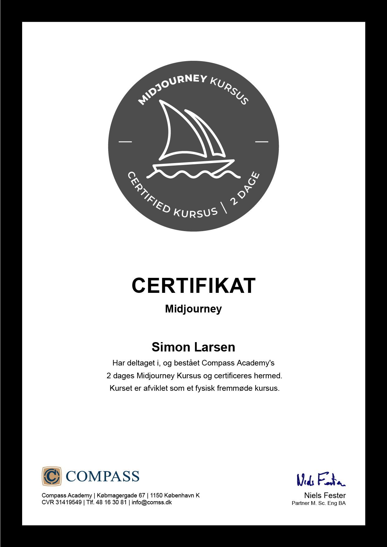 Midjourney Kursus Certifikat