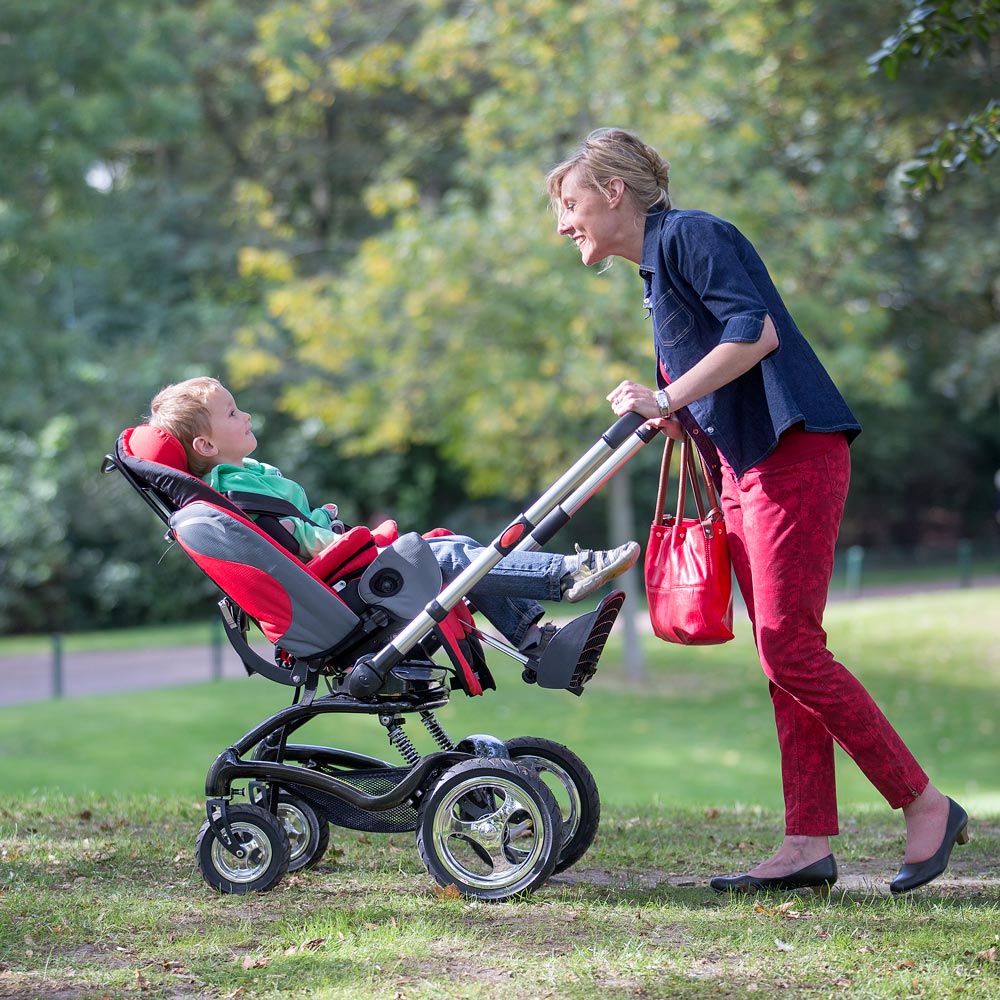wandelen met duwwandelwagen/buggy