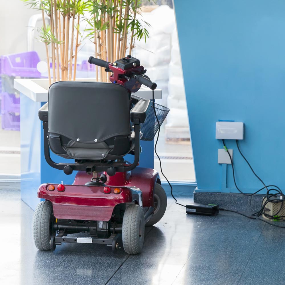 scooterbatterij opladen