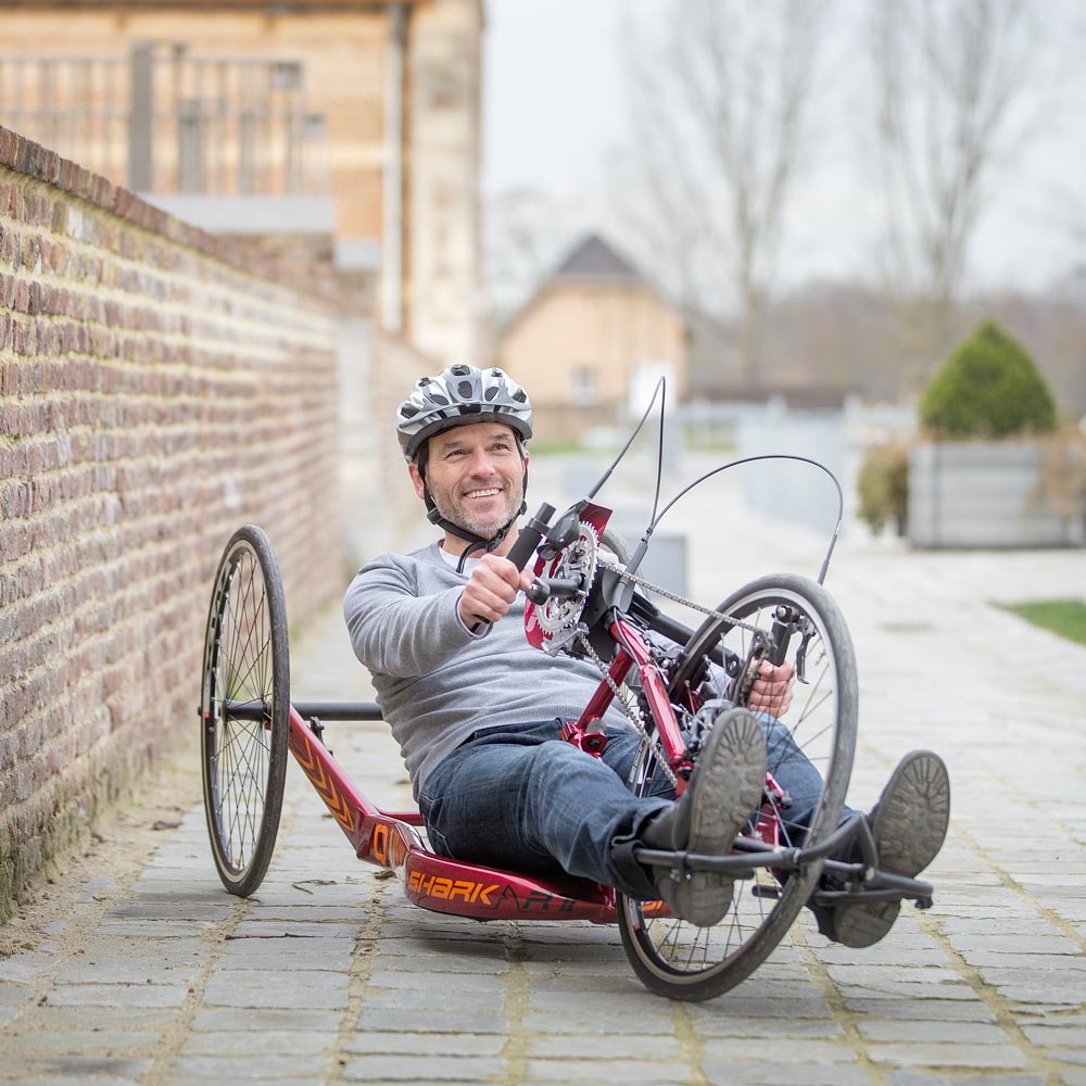 fietsen met handbike