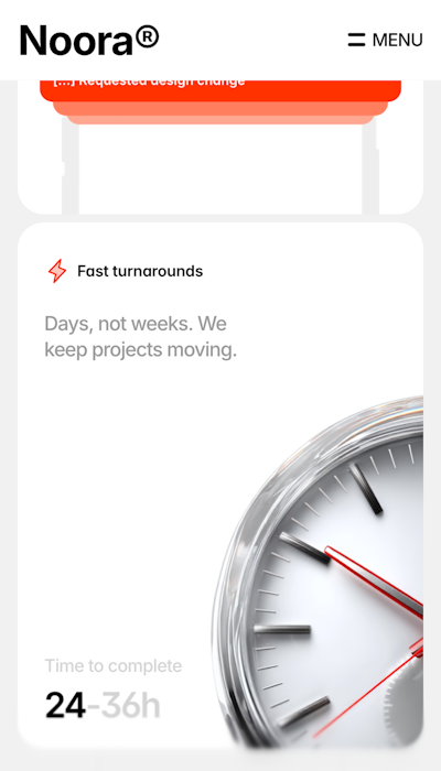 Noora analog clock