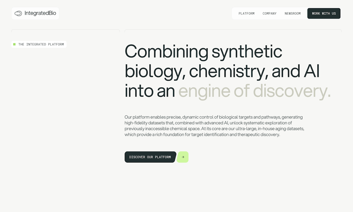 Integratedbiosciences page