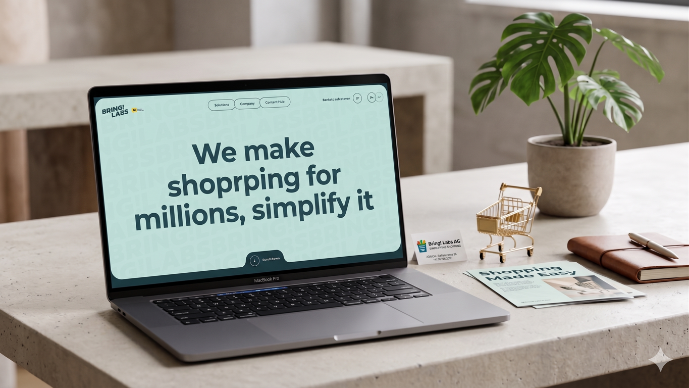 Bring! Labs Website Mockup