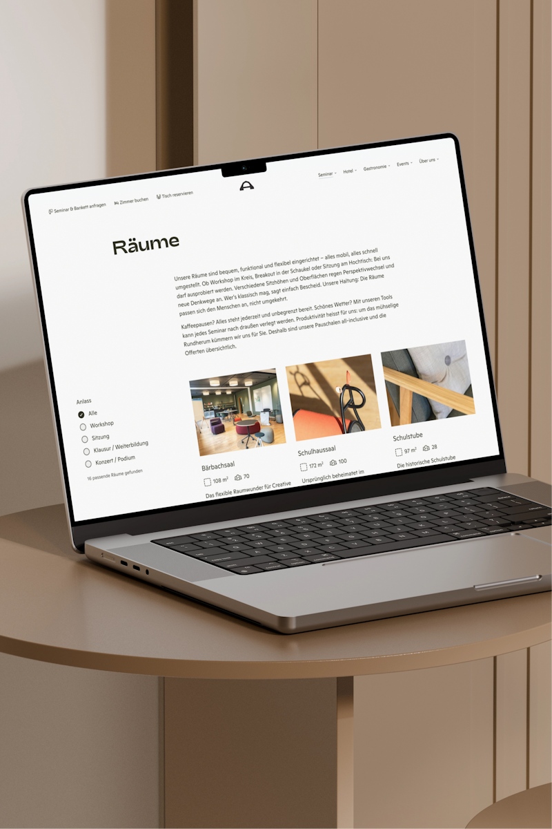 Work Projekt auf einem Bildschirm