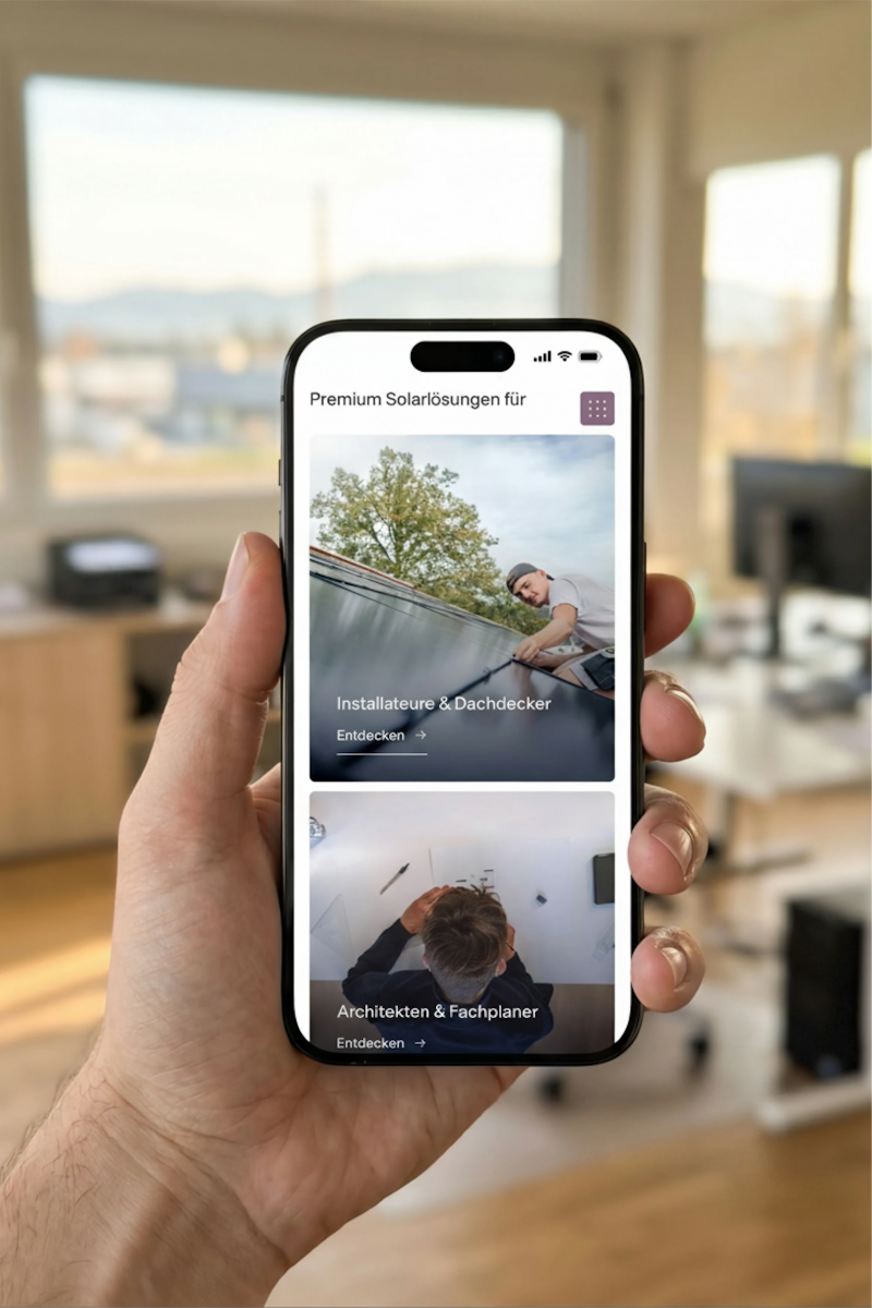 3s App auf einem Smartphone