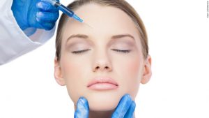 woman getting botox